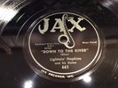 LIGHTNIN' HOPKINS-JAX 661-DOWN TO THE RIVER/GONE AGAIN-TEXAS BLUES 78 1951 EXC