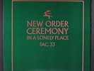NEW ORDER: ceremony / in a lonely place FACTORY 12