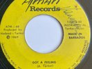 ANDRE TANKER FIVE - Got A Feeling / RARE ISLAND FUNK SOUL BARBADOS 45 Atman