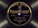 78 RPM -- Clarence Jones and His Sock Four, Paramount 12716, E-V +/V+ Jazz Blues