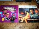 GEORGE JONES ( 2 ) VINYL LP lot: THE HEART OF COUNTRY MUSIC / THE RACE IS ON vg+