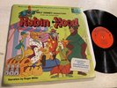 Walt Disney Robin Hood OST LP Disneyland + Book Stereo Roger Miller VG