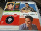 4 x Elvis Presley RCA Black Label Originale Rock n Roll 60er, top Cover-Hüllen