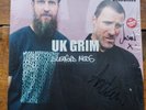 SLEAFORD MODS - UK GRIM  SIGNED COPY,  VINYL (BLACK)  + STICKER SET