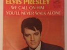 Elvis Presley We Call On Him Original 45 w/ Picture Sleeve Rare Yellow Promo