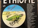 autographe dedicace renaud 33T lp éthiopie et jean jacques goldman hugues aufray