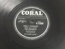 BUDDY HOLLY THE CRICKETS UK 1958 CORAL 78    FOOL'S PARADISE    THINK IT OVER