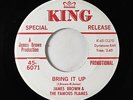 Funk 45 - James Brown - Bring It Up - King VG+ mp3 promo with radio spot intro