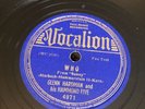 Vocalion 78 RPM Glenn Hardman Hammond Five (Lester Young) - Who 4971 V++ JAZZ