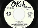 Northern Soul 45 - Larry Williams & Johnny Watson - Too Late - Okeh - VG+ mp3