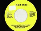 Random Rap 45 - Twin Sensation - Rock, To The Body Rock - K&B Jams VG+ obscure