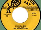 IMAGINATIONS I Want a Girl / I Love You More 45rpm Bacon Fat 1966 sweet soul