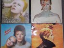 DAVID BOWIE HUNKY DORY ALADDIN SANE PINUPS & LOW VINYL LP RECORDS X 4
