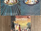 3 Walt Disney Studio Vinyl Albums: Bambi, Cinderella, Snow White 1960s LPs Used