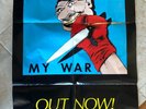 Rare BLACK FLAG punk 1983 1984 MY WAR promo poster FREE SHIP Henry Rollins Band