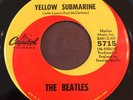 THE BEATLES Yellow Submarine 45 RARE yellow perimeter print Capitol 5715 VG w/PS