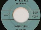 THE MAR-VELS Sixteen Tons / Somewhere Love Is Waiting VEL Jackson TN Garage