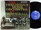 Thelonious Monk Orchestra - At Town Hall LP - Riverside - RLP 12-300 Mono DG
