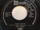 Deep Purple Never Before RARE LEBANESE Stateside EMI Lebanon Vinyl 45