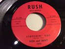 DON & DEWEY-RUSH 1002-STRECHIN' OUT/SOUL MOTION-ELECTRIC BLUES VIOLIN 45 1962