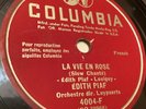 Edith Piaf La Vie En Rose 10” Shellac 78RPM 1950 Columbia  ORIGINAL
