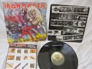IRON MAIDEN, THE NUMBER OF THE BEAST, 1982,CARD INNER SLEEVE + INSERT, EX CONDIT