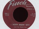 Black Gospel 45 - The Gospel Travelers - I Don't Know Why on Finch