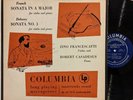 Columbia ML 4178 lp Franck/Debussy SONATAS Francescatti/ Casadesus 1949 blue lbl