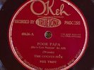 Okeh 40624 Goofus Five  POOR PAPA Hot 1926 JAZZ 78 rpm E-/E