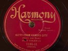 Harmony 1185 Milt Coleman KITTY FROM KANSAS CITY  1930 78 rpm  EE+  Jazz