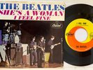 BEATLES I FEEL FINE ORIGINAL EAST COAST PICTURE SLEEVE STRAIGHT CUT VG + 45