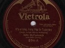 JOHN MCCORMACK WWI It's a Long Way to Tipperary/Vacant Chair Victrola 896 VG