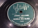 JOHNNY WILLIAMS (JOHN LEE HOOKER) STAFF 718-BUMBLE BEE BLUES/PRISON BOUND-X-RARE