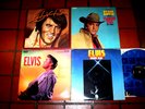 ELVIS PRESLEY ( 4 ) LP lot: ELVIS / MY WORLD / FLAMING STAR / MOODY BLUE vg++