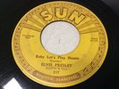 Elvis Presley Sun 217 45 push marks Rockabilly Rock n Roll Baby Lets Play House