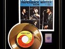 THE BEATLES PAPERBACK WRITER GOLD METALIZED RECORD RARE NON RIAA AWARD
