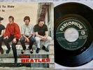 45 BEATLES TICKET TO RIDE - ANNO 1965 - QMSP 16378 Label Verde scuro