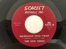 '60 Rockin Instro 45 GEM TONES Hawaiian War Twist/The Golden Arm SCARLET  hear