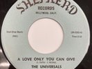 The Universals - A Love Only You Can Give. Soul doo wop crossover 45 on SHEPHERD