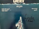“THE DEEP” SOUNDTRACK IN ORIGINAL BLUE VINYL  HAND-SIGNED BY JACQUELINE BISSET