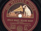 Comedian Harmonists: Stille Nacht  / Schlaf wohl, du Himmelsknabe     HMV 78 rpm
