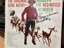 Gene Autry SIGNED LP Rudolph The Red Nosed Reindeer Christmas Cowboy Westerns