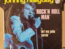 SP 45T PROMO Johnny Hallyday – Rock'N Roll Man / 1978 / Média NEUF, MINT