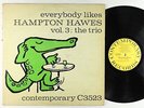 Hampton Hawes - Vol. 3 The Trio LP - Contemporary - C3523 Mono DG