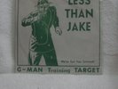 Less Than Jake Vinyl G Man Training Target 7” Pink G-Man Single Sided