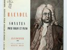 JEAN FOURNIER, GINETTE DOYEN ⸺  HAENDEL violin & piano sonatas ⸺  VEGA LP EX+