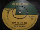 THE SENSATIONS..BORN TO LOVE YOU..RARE UK 1ST ISSUE DR.BIRD LABEL No DB-1102