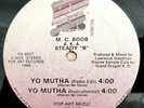 1986 - M.C. BOOB A.K.A. STEADY B - YO MUTHA / BRING THE BEAT BACK - POP ART OG