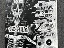 GG ALLIN 1981 Gimme Some Head-Dead Or Alive  ORANGE RECORDS 1st press RARE PUNK