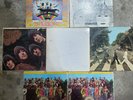 7 LP Vinyl Beatles Albums-White Revolver Rubber Soul Abbey Pepper Magical -Fair